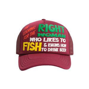 Fishing Hat (Maroon)